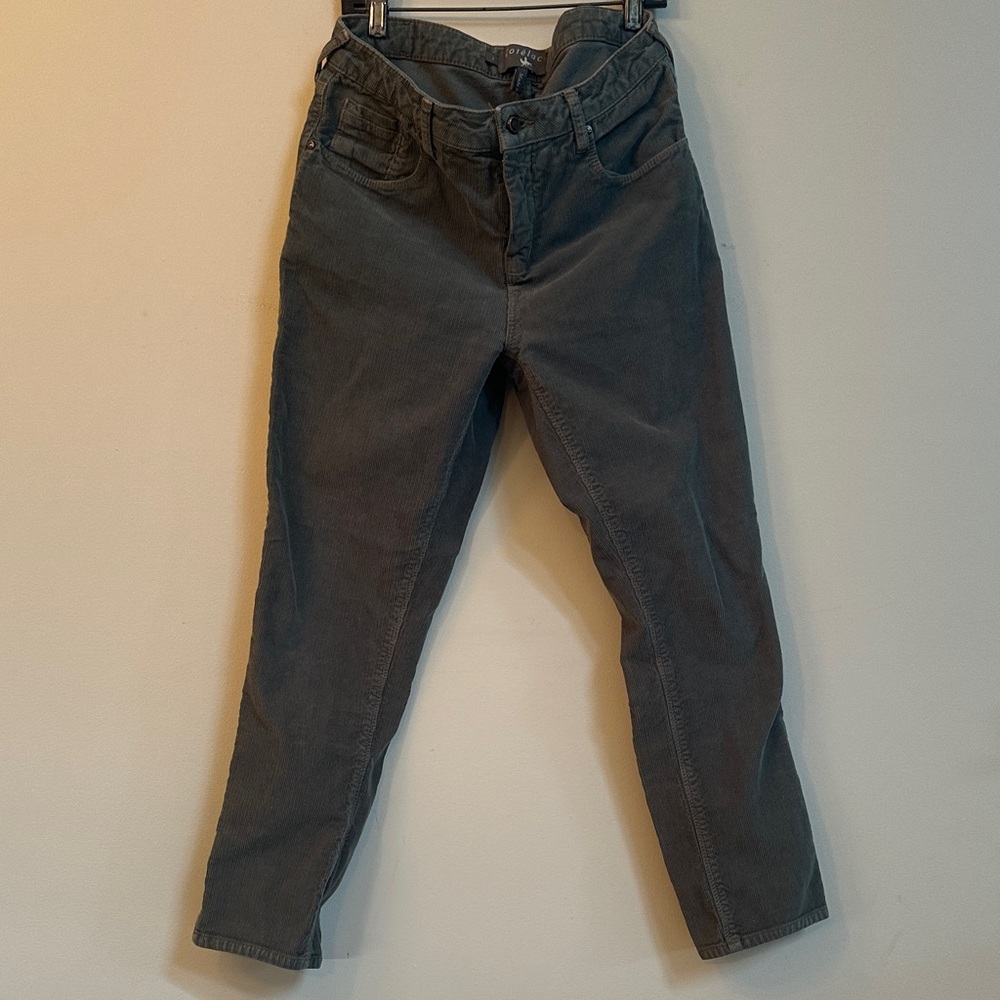 Cotelac French Design Pants – Dark Sage Green, Size 2 (Fits 6)